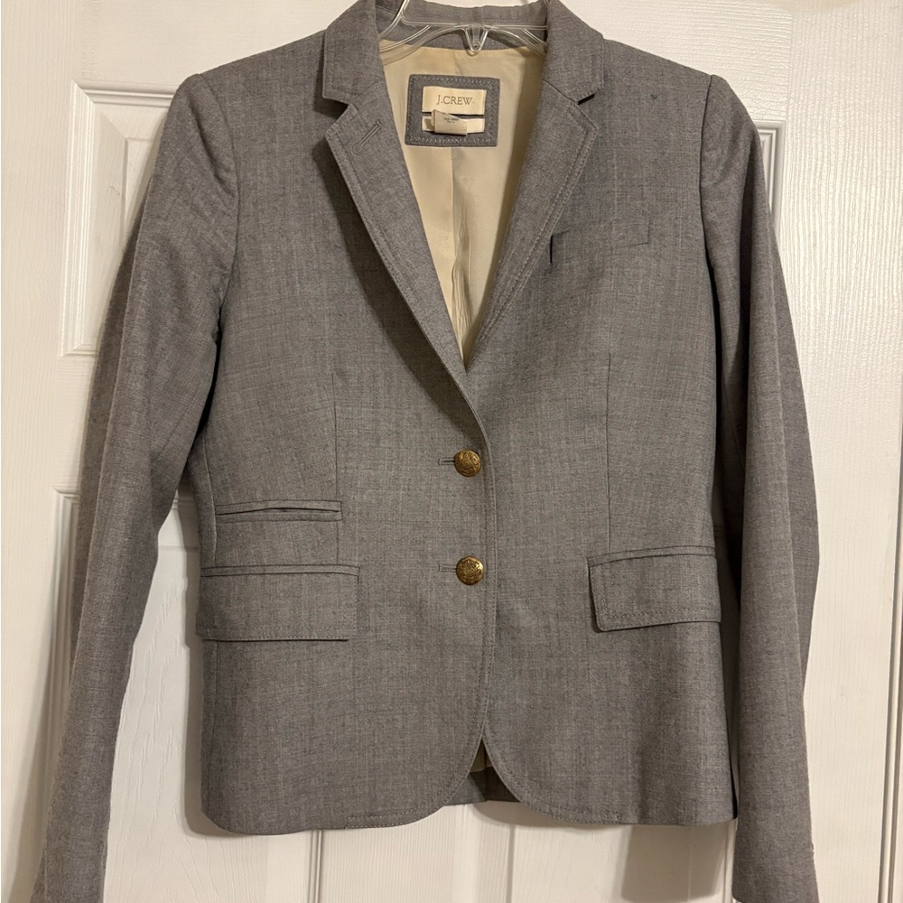 J. Crew Women's Classic Gray Suit Jacket